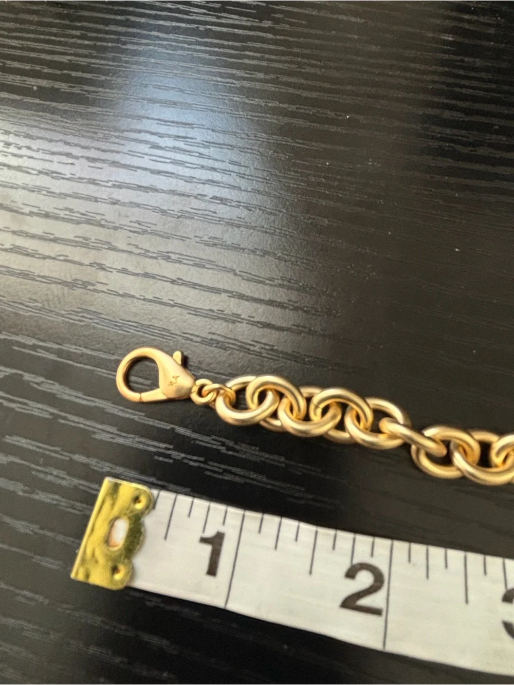 NWOT Roxanne Assoulin Gold Puffy Heart Charm Bracelet